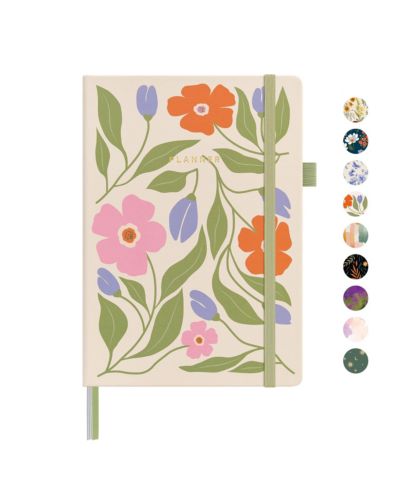 Botanical floral undated planner