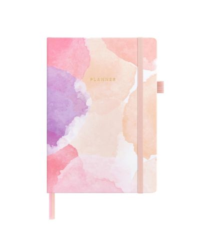 Blush watercolor undated planner