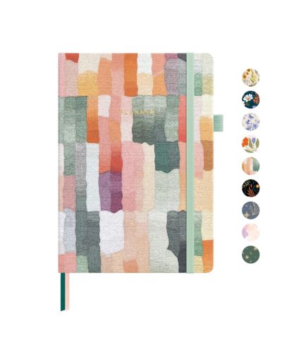 Colorful stripes undated planner