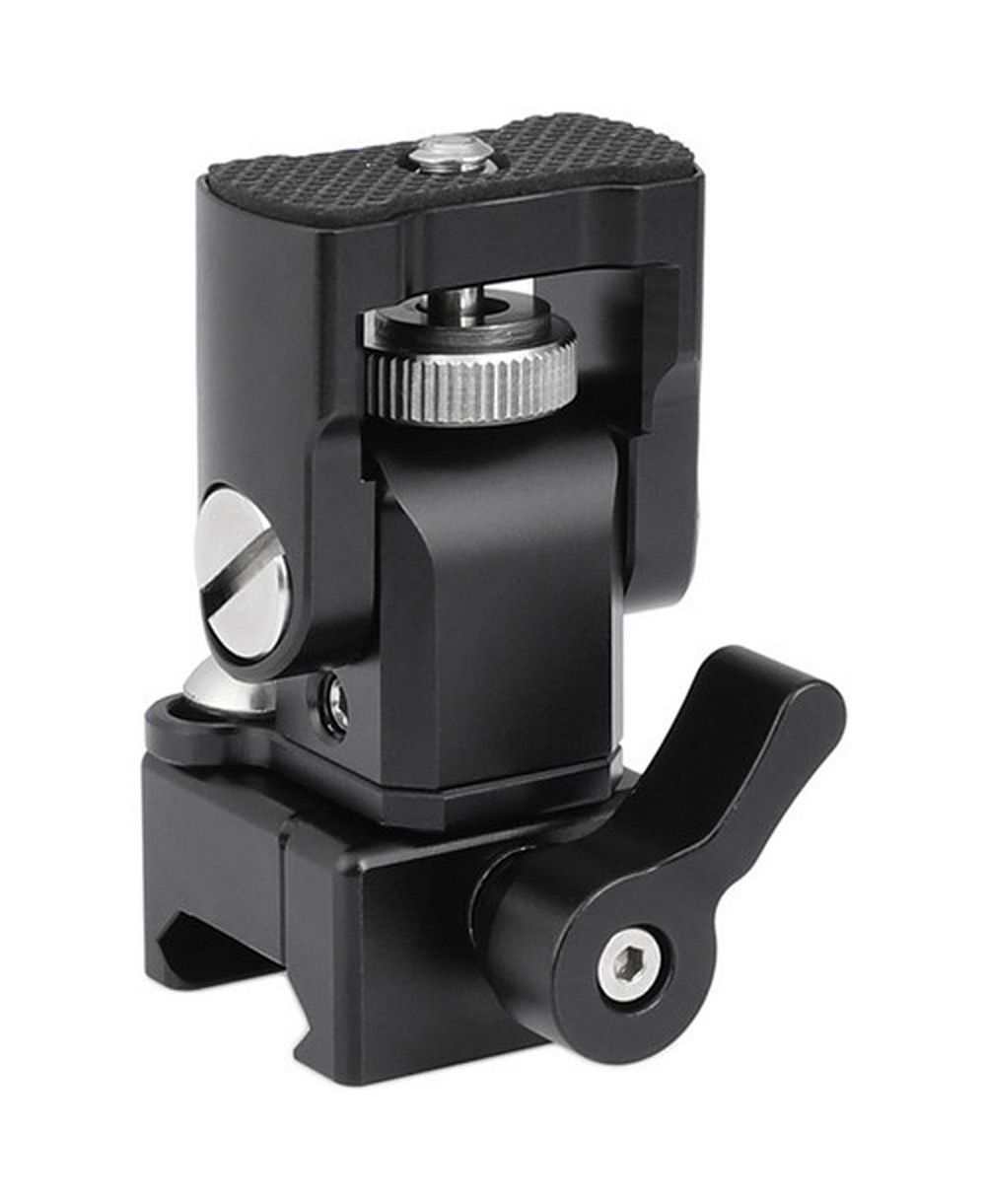 CAMVATE Tilting Monitor Support Bracket 180-Degree Tilting Quick Release NATO Clamp for DSLR Camera