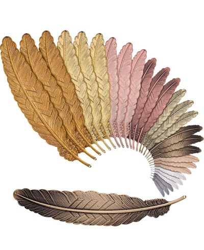 GNUADZ Металлическая закладка для книг Vintage Feather