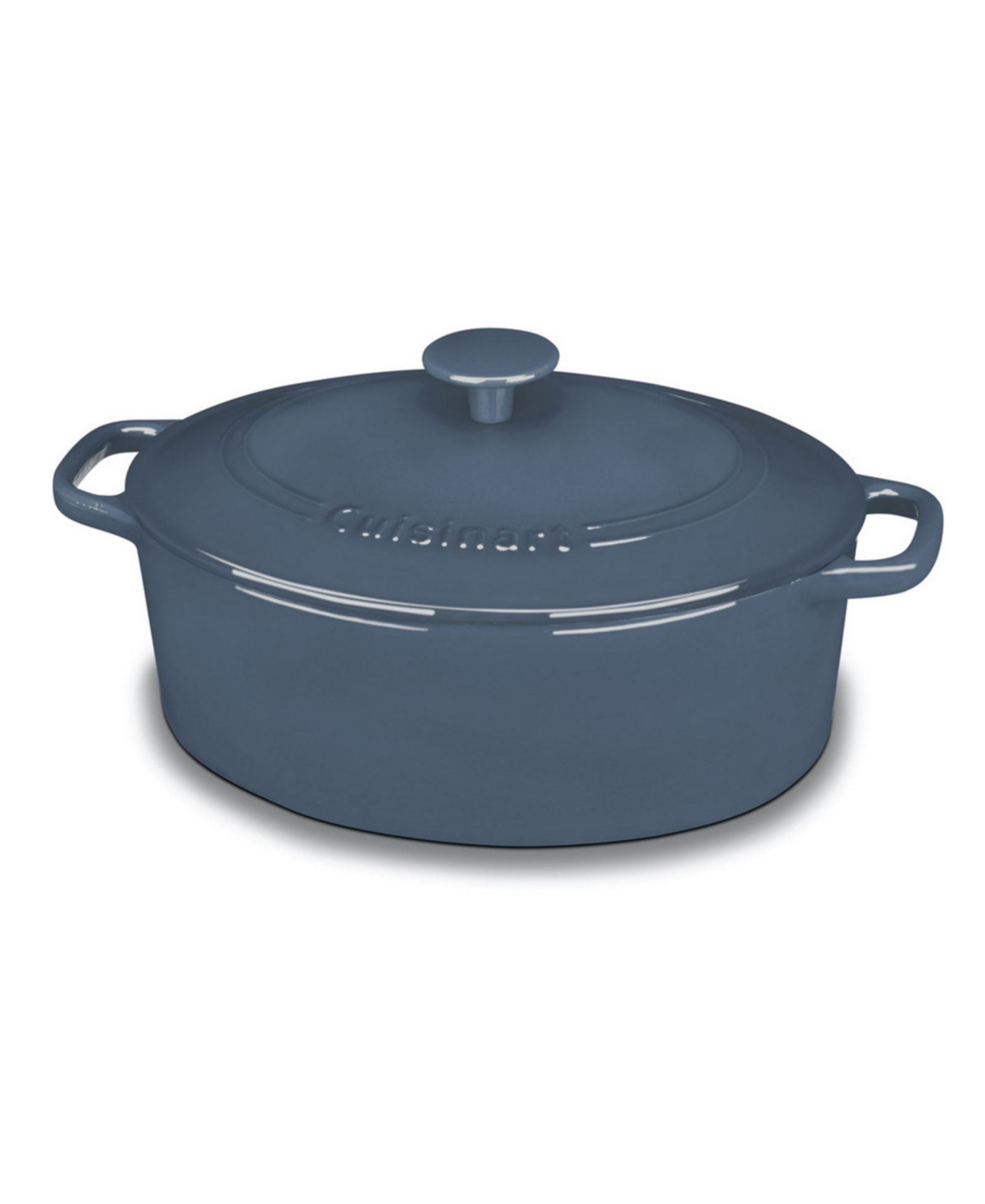 Chefs Classic Enameled Cast Iron 5.5-Qt. Oval Covered Casserole