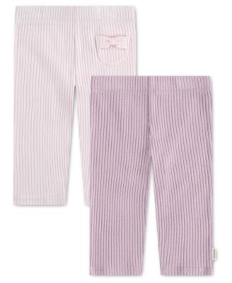 Huggies Baby Girls' Babywear Rib-Knit Pants, 2-Pack