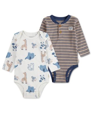 Huggies Baby Boys' Babywear Long-Sleeve Bodysuits, 2-Pack