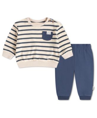 Детский комплект Huggies Babywear: топ и брюки в полоску