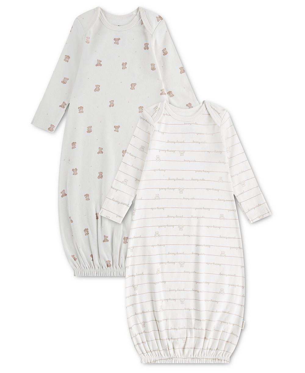 Huggies Baby Boys' or Baby Girls' Babywear Long-Sleeve Gowns, 2-Pack