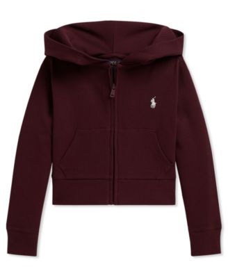 Детский худи Polo Ralph Lauren Girls' 2T-6X Ribbed Boxy Full-Zip