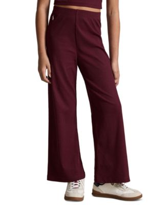 Polo Ralph Lauren Girls' 7-16 Ribbed Wide-Leg Pant