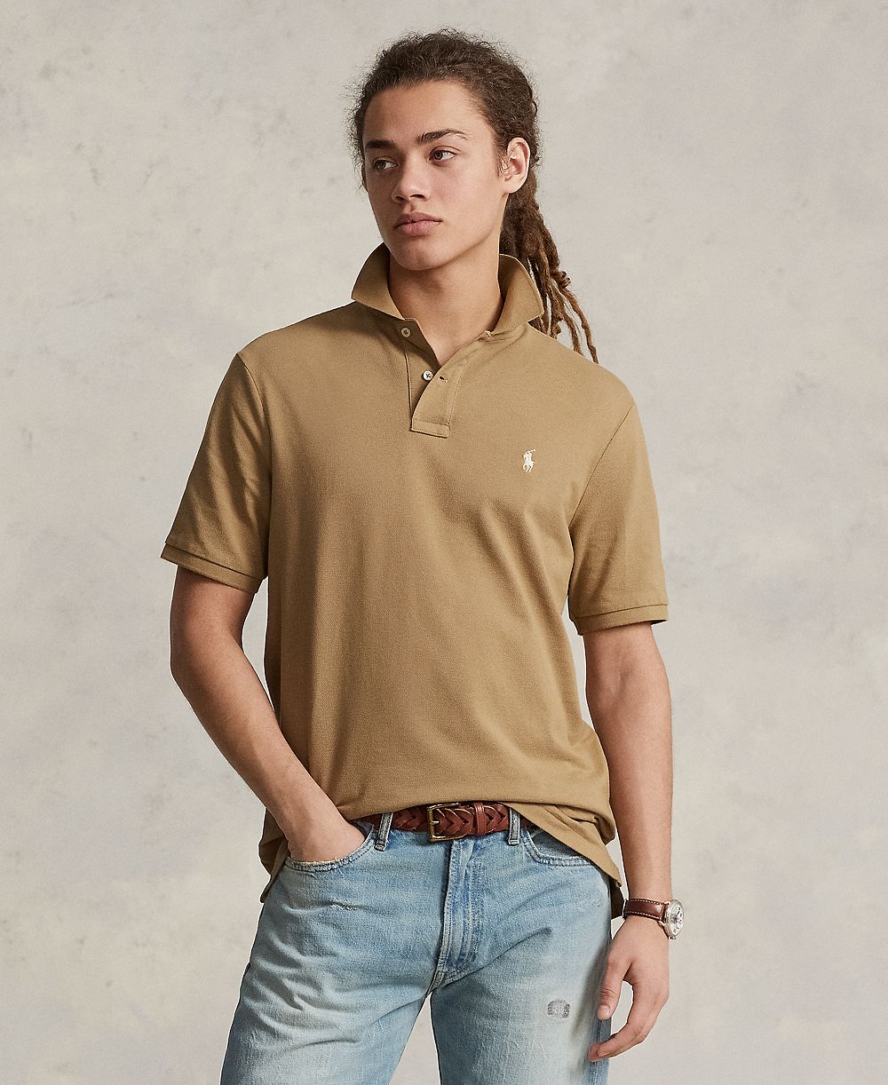 Мужская рубашка Polo Ralph Lauren Classic-Fit Mesh Polo Shirt