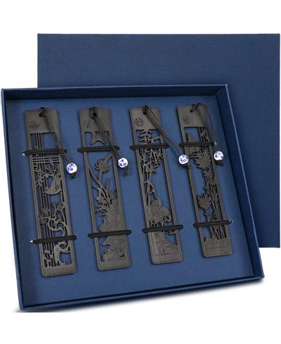 Деревянные закладки для книг GNUADZ Vintage Carving