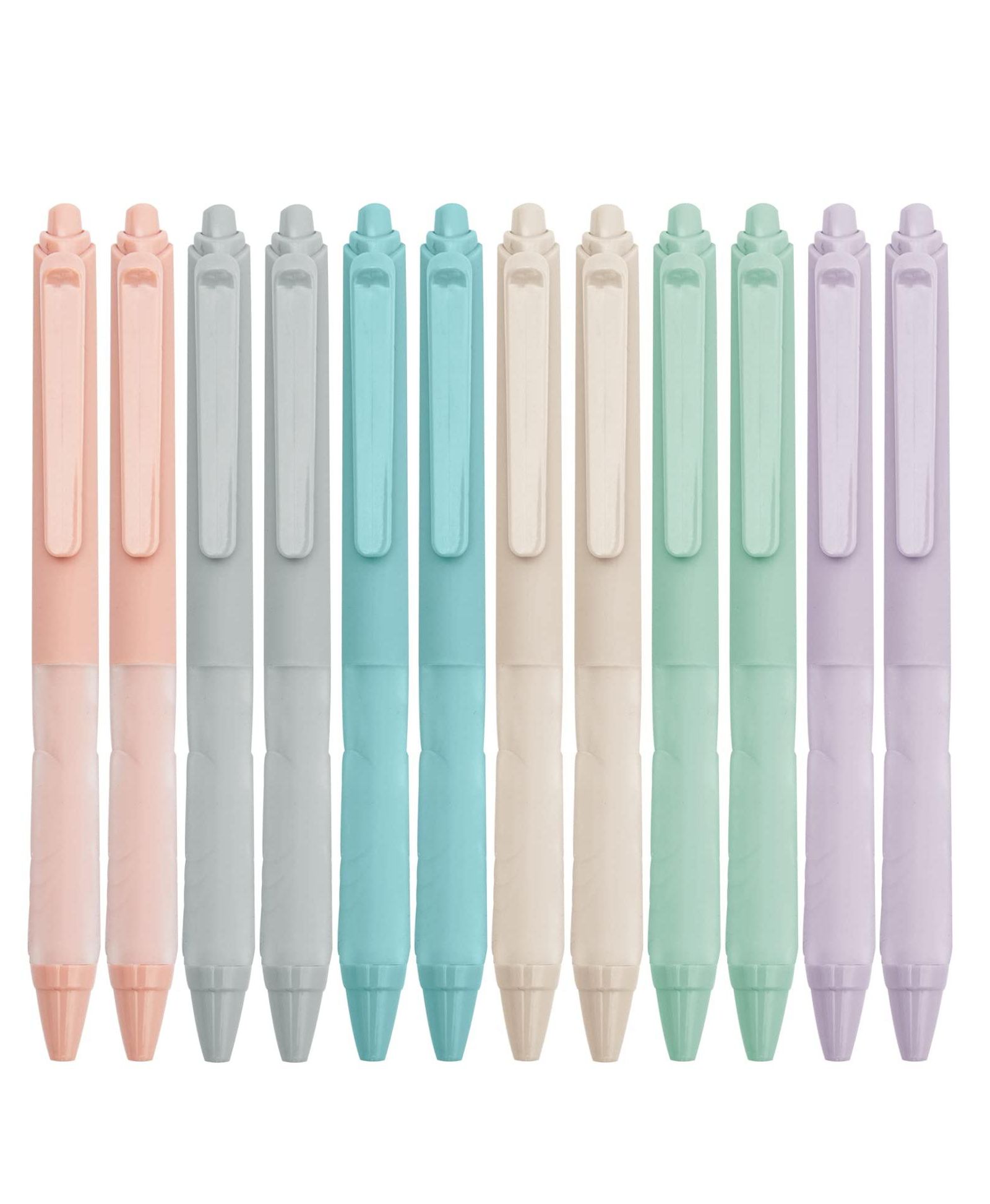 GNUADZ Ballpoint Pen Soft Grip Retractable 1mm Medium Point