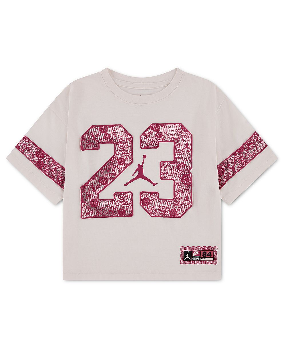 Jordan Girls' 7-16 Lace 23 Graphic Short-Sleeve T-Shirt