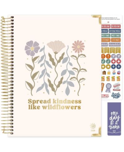 GNUADZ 2026 Hardcover Planner Weekly Monthly Stickers Tabs