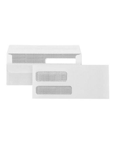 GNUADZ Flip And Seal Double Window Security Envelopes