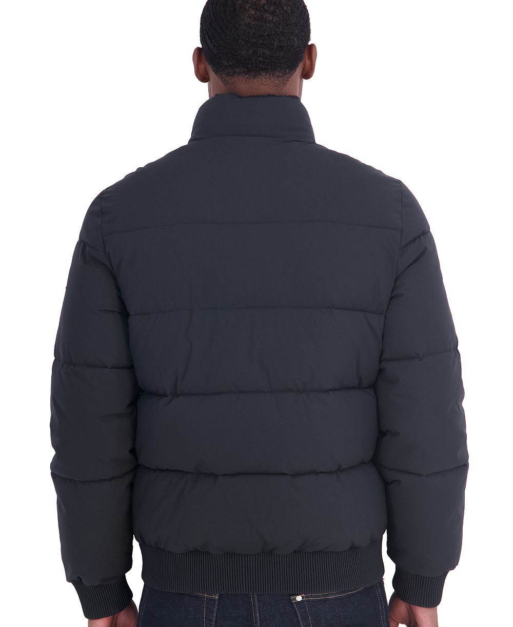 Michael Kors Men's Regular-Fit Puffer Jacket with Faux Fur Collar