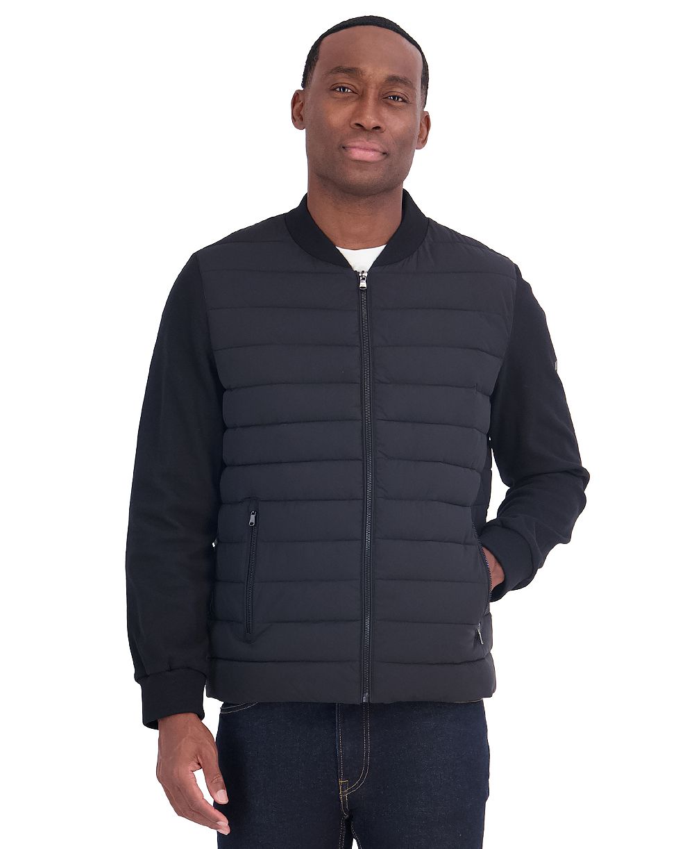 Michael Kors Men's Mixed Media Puffer Regular-Fit Jacket