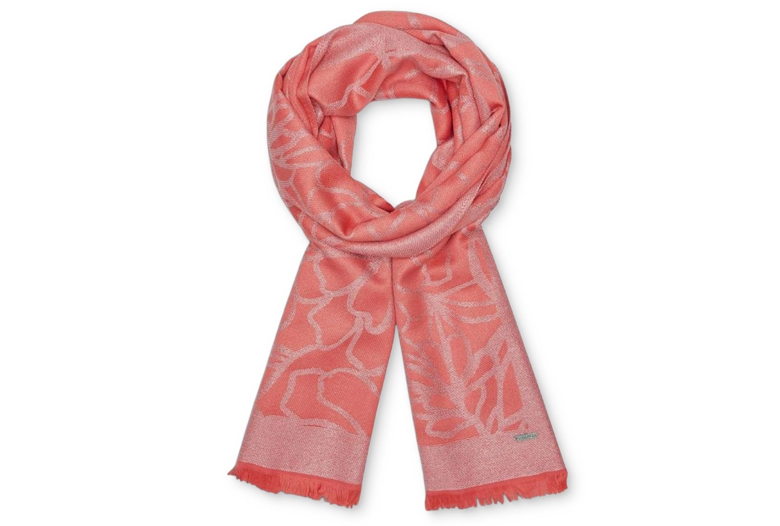 Женский шарф Calvin Klein Modern Lurex Floral Wrap