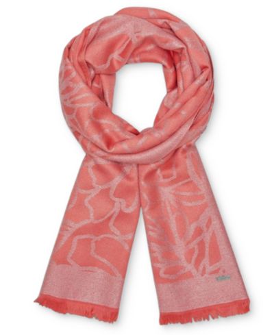 Женский шарф Calvin Klein Modern Lurex Floral Wrap