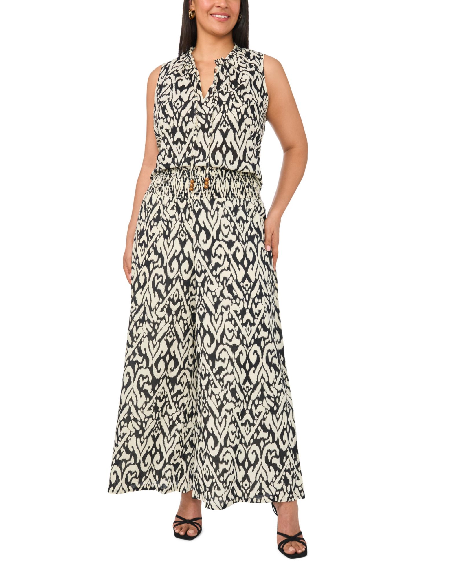 Vince Camuto Plus Size брюки широкие укороченные с завышенной талией