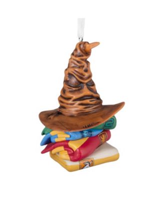 Hallmark Harry Potter Sorting Hat and House Scarves Christmas Ornament