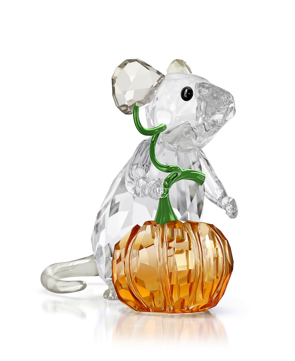 Swarovski фигурка Idyllia Mouse and Pumpkin из хрусталя