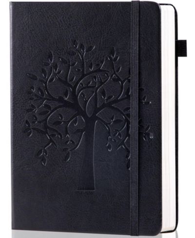 GNUADZ Leather Journal A5 Lined Notebook 320 Pages Hardcover