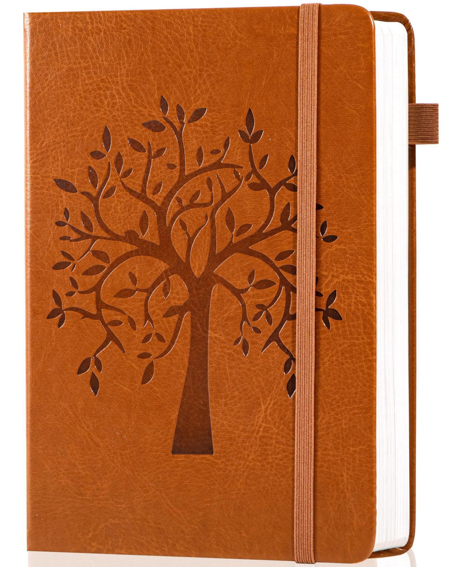 GNUADZ Leather Journal A5 Lined Notebook 320 Pages Hardcover