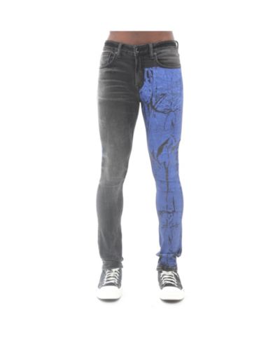 Hvman Chosen To Prevail x Cult Мужской джинсы Slim Fit в Crinkled стиле