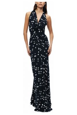 NOCTURNE Women's Printed Halter Neck Maxi Dress