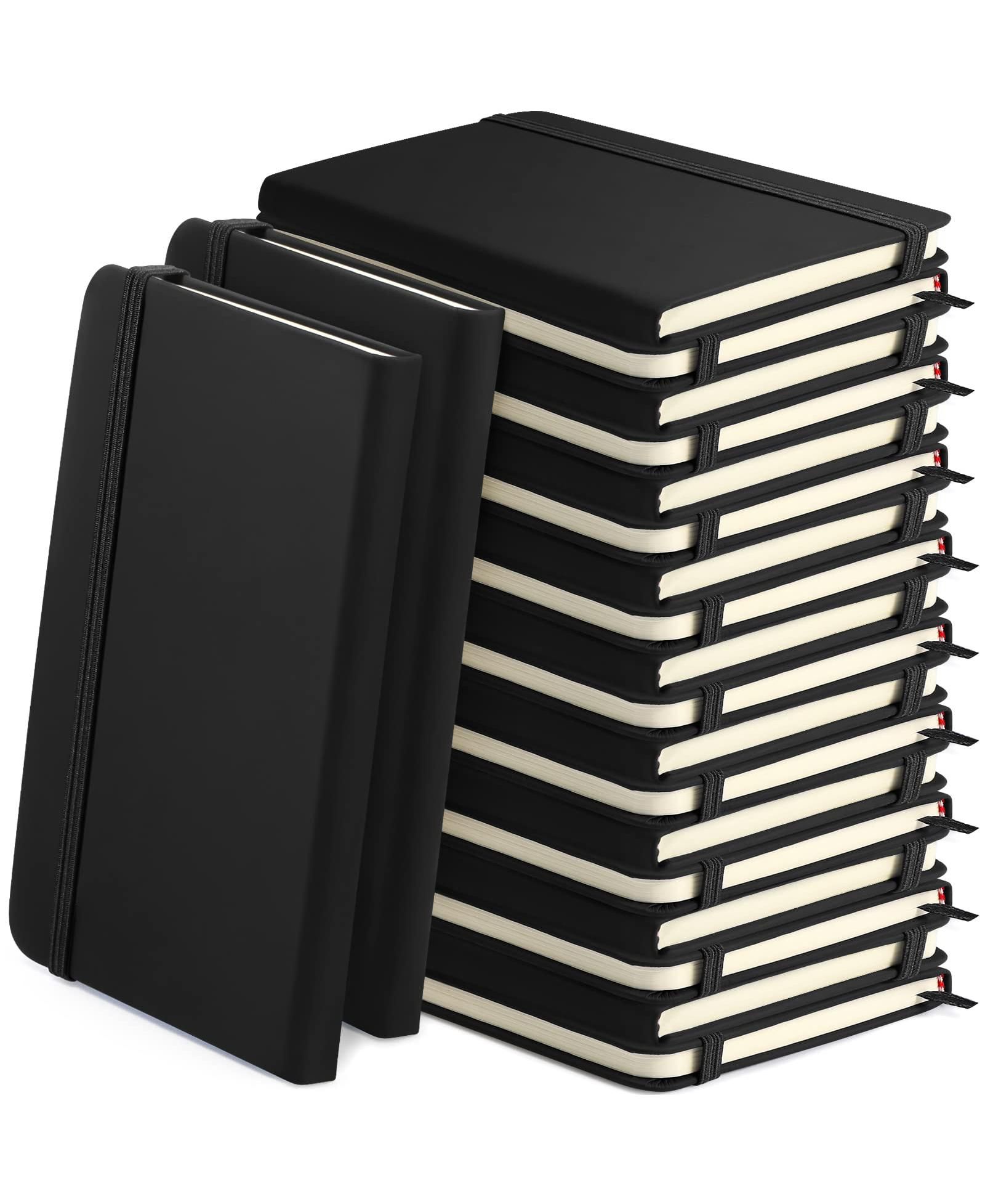 GNUADZ Lined Journal Notebooks A5 Hardcover PU Leather Wide Ruled