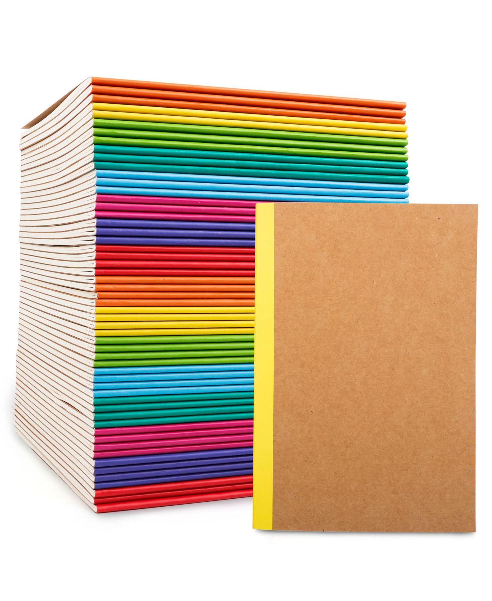 Тетради GNUADZ Composition Notebooks Lined Journals Rainbow Spines