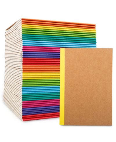 Тетради GNUADZ Composition Notebooks Lined Journals Rainbow Spines