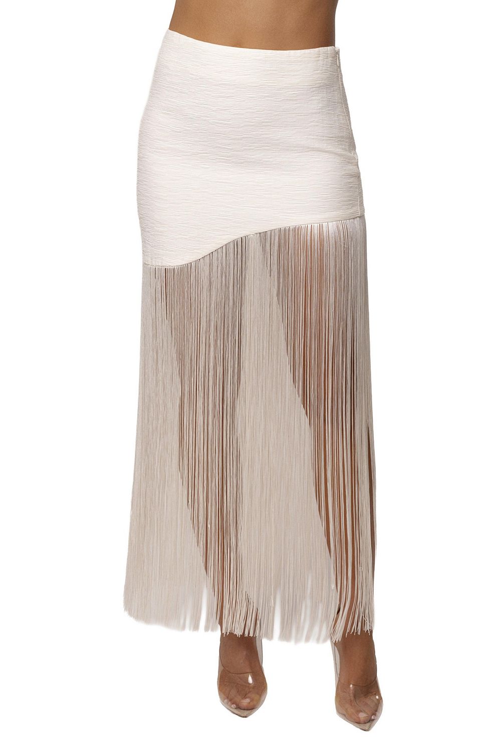JLUXLABEL Women's Gala Nights Fringe Skirt