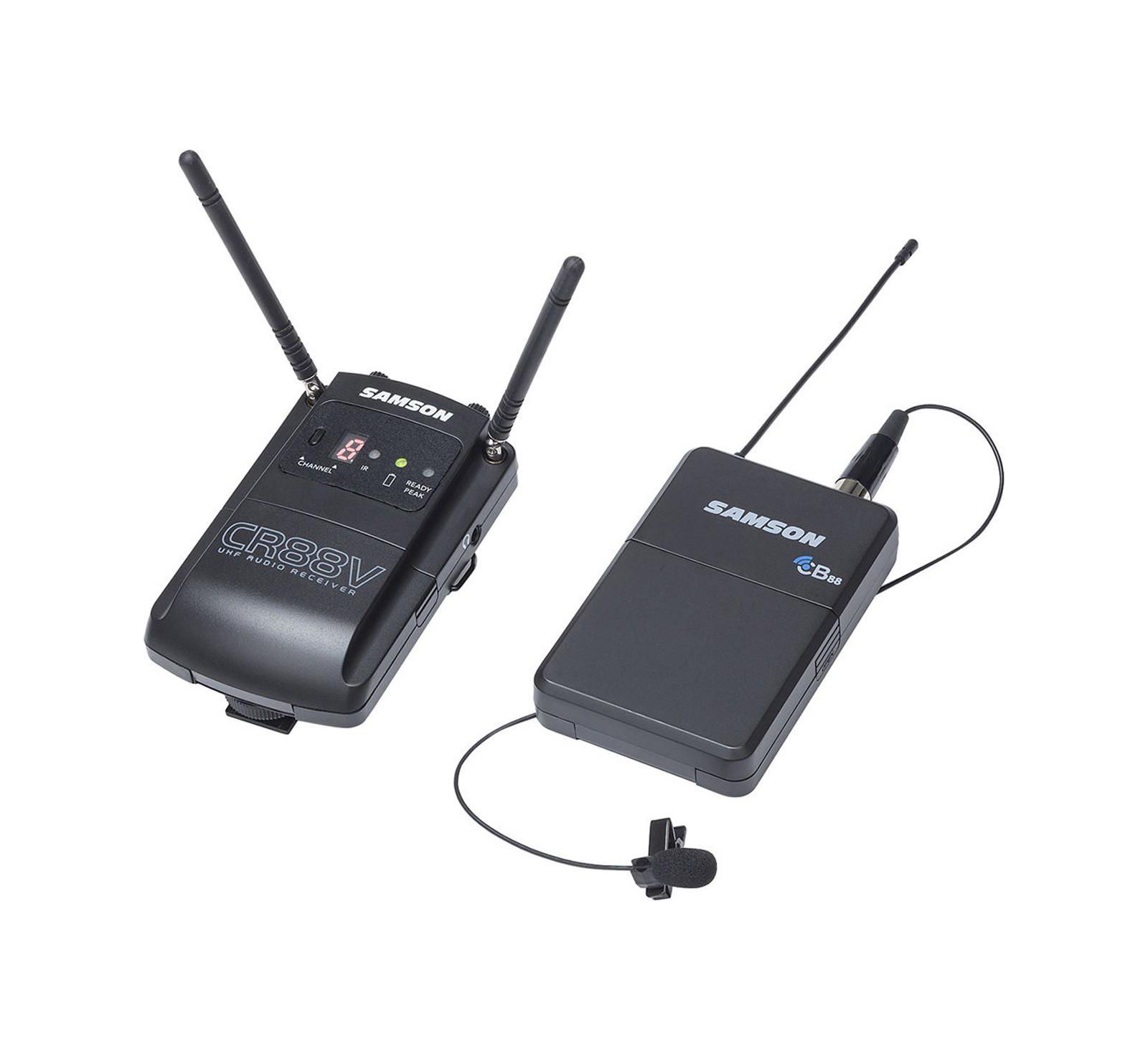 Samson Concert 88 Camera UHF Wireless Lavalier Mic System, D: 542-566 MHz