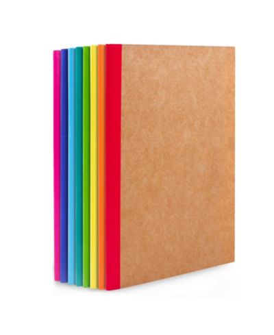 Тетрадь GNUADZ Composition Lined Blank College Ruled Travel Journals Rainbow Spines