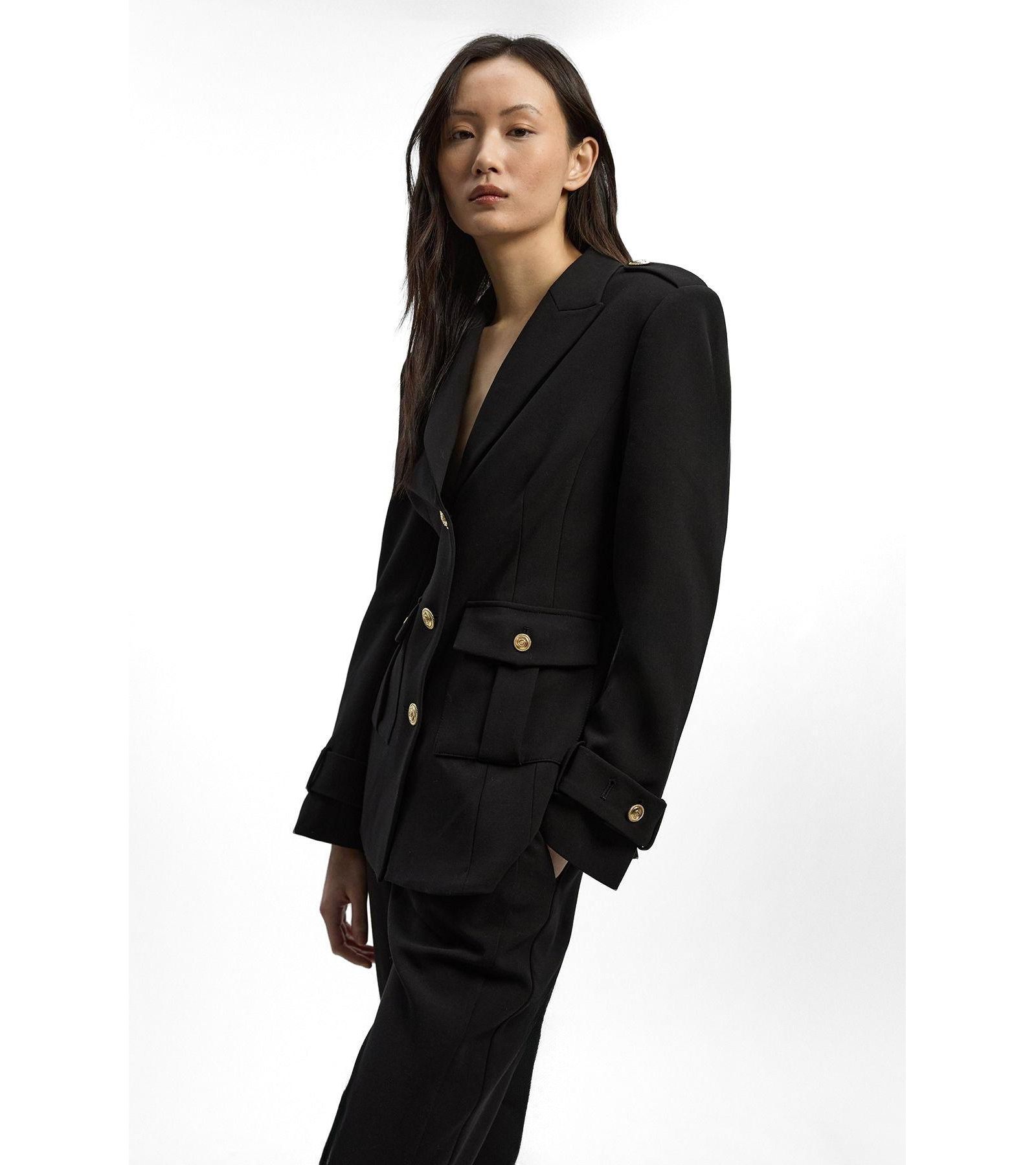 Женский приталенный блейзер Karen Millen Military Petite