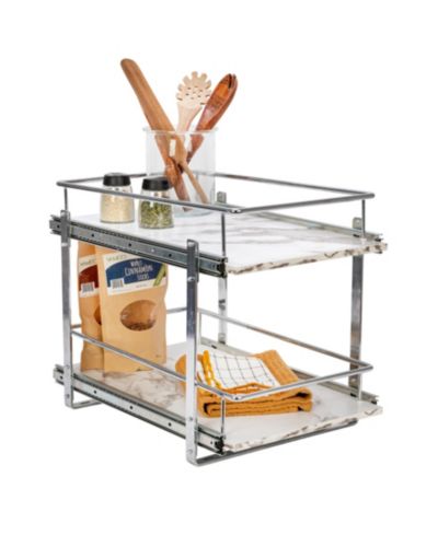 Household Essentials органайзер для хранения Glidez Steel Pull-Out, 2 яруса
