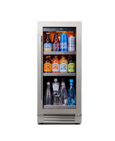 CaLefort 15 Inch Beverage Cooler Refrigerator, 100 Can Capacity for 12 Ounce Cans