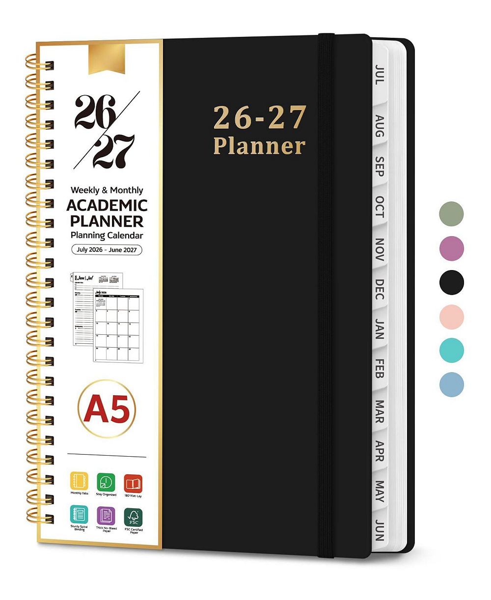 Планер GNUADZ 2026-2027 Academic Weekly Monthly Hardcover с разделителями