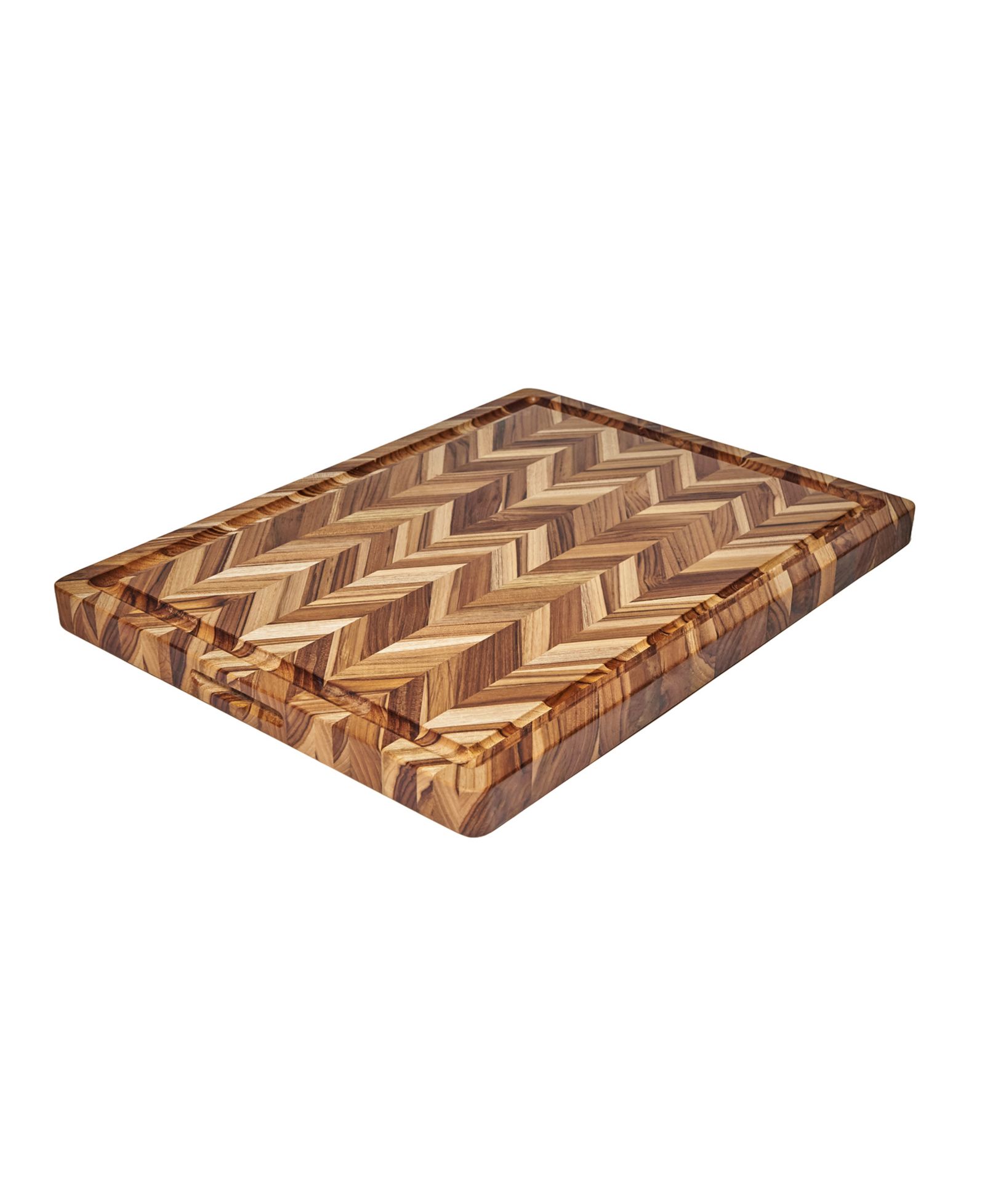 Teakhaus Teak Herringbone XL Cutting Board, 24" x 18"