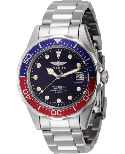 Invicta Men's 45785 Pro Diver Quartz PC32 Blue Dial Watch