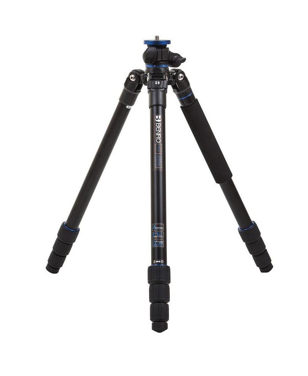Benro Go Plus FGP28A 4-Section Al Travel Tripod with Monopod, 65.2" Height