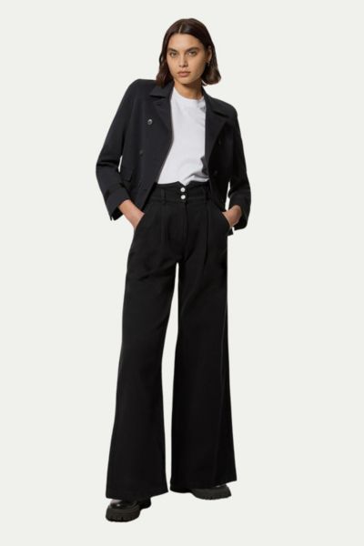 Karen Millen Женские джинсы с широкими штанинами и высокой талией