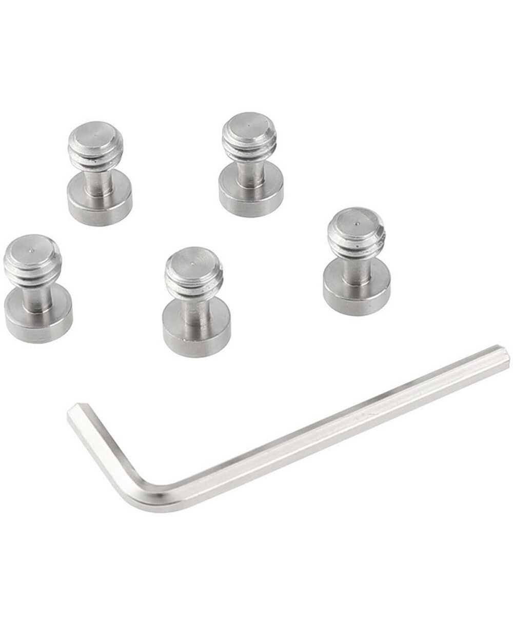CAMVATE 3/8"-16 Male Thread Screw Adapter with Hexagon Socket Head, 5-Pack