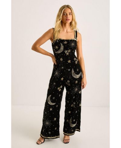 Nasty Gal Women's Celestial Square Neck Jumpsuit
