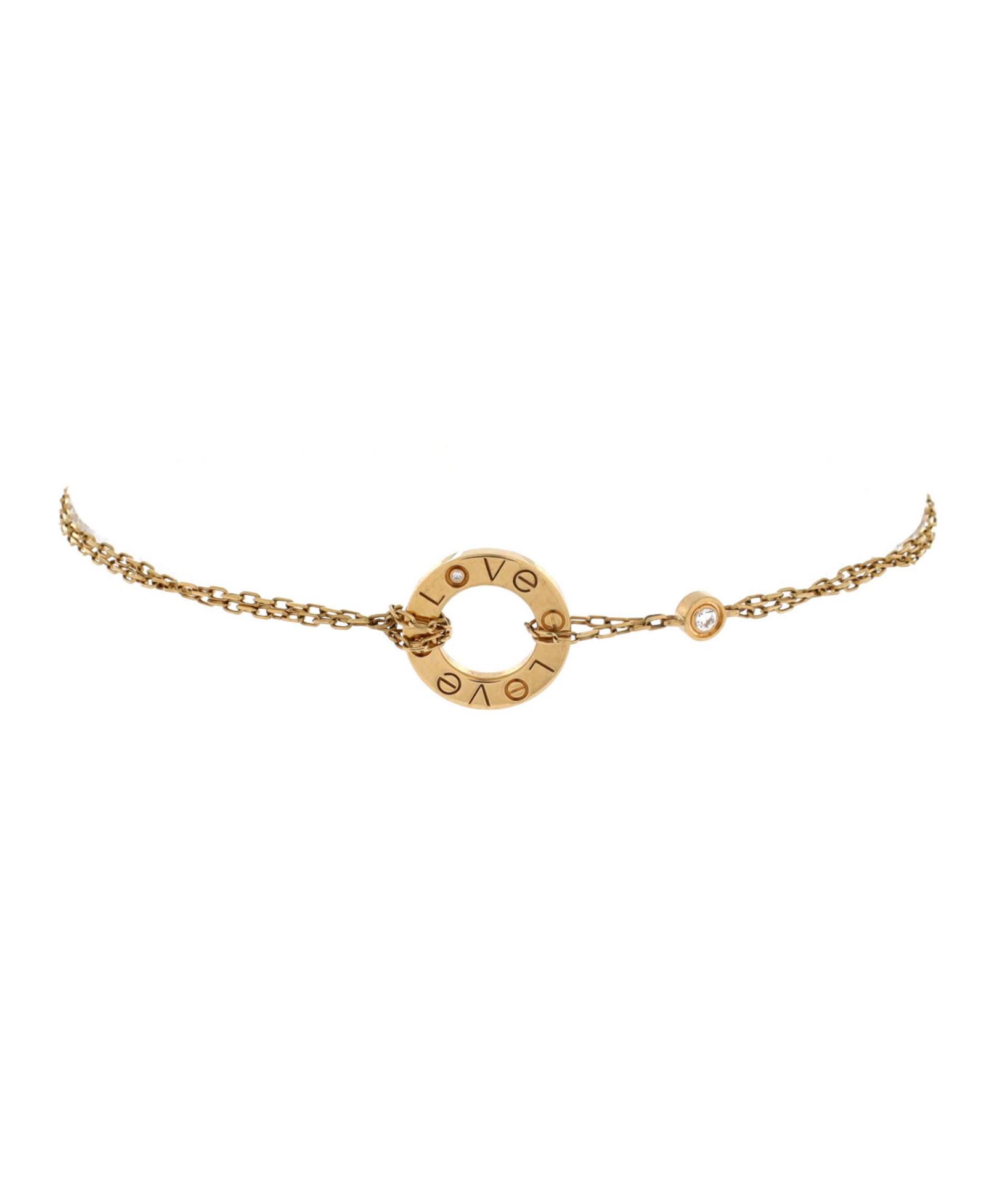 Cartier браслет Love с 2 бриллиантами, б/у