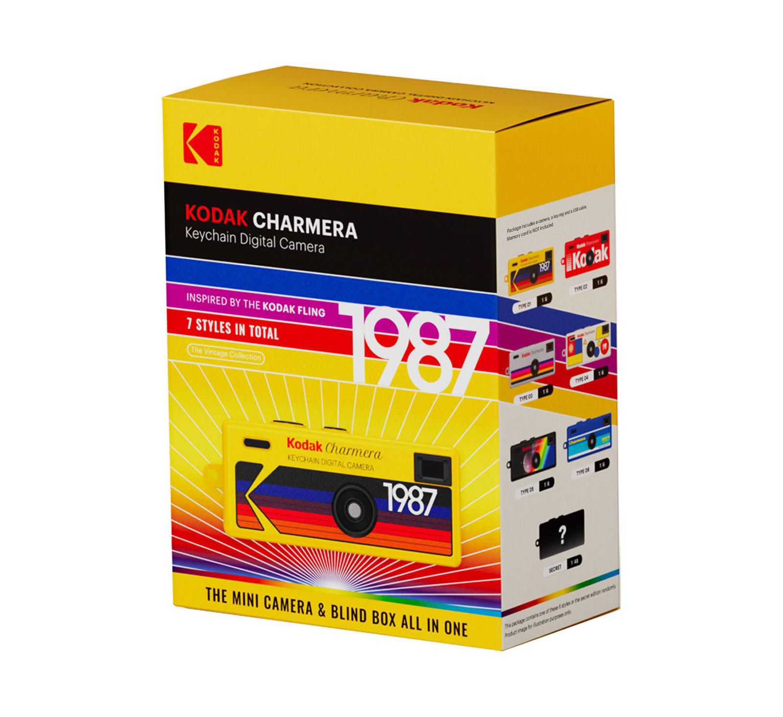 Kodak Charmera 1.6MP Keychain Digital Camera Blind Box Collection, 6-Pack
