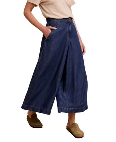 Celtic & Co. Женские джинсовые брюки кюлоты Drape