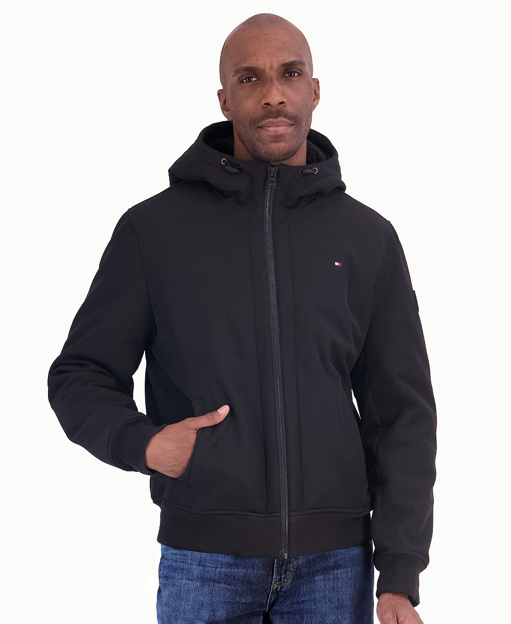Tommy Hilfiger Мужской Sherpa Lined Soft Shell Bomber Jacket