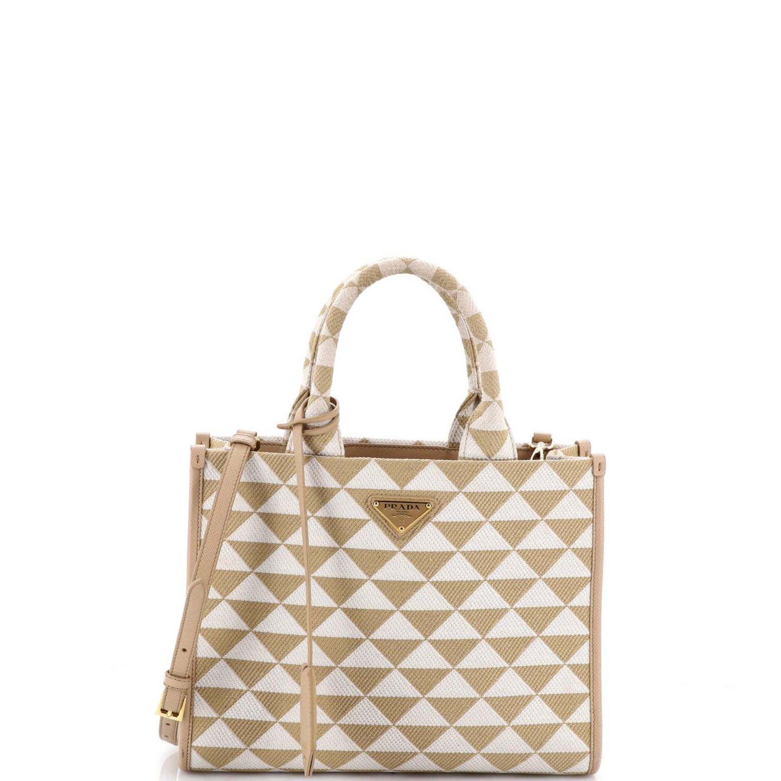 Сумка Pre-Owned Prada Small Symbole Shopper Tote Jacquard